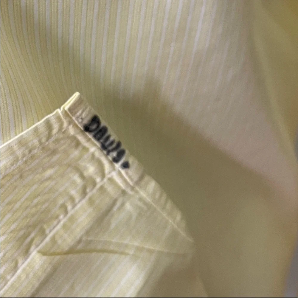 GUCCI Men's Yellow Cotton Dress Shirt Size 39 15.5 ITALY